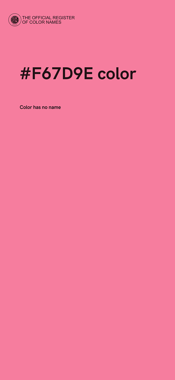 #F67D9E color image