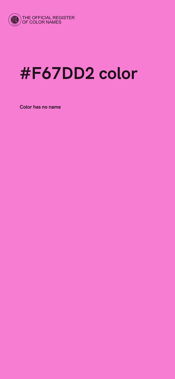 #F67DD2 color image
