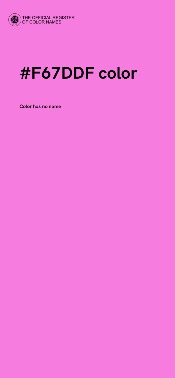 #F67DDF color image