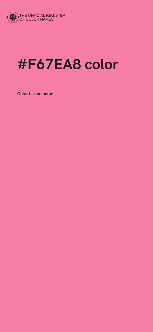 #F67EA8 color image