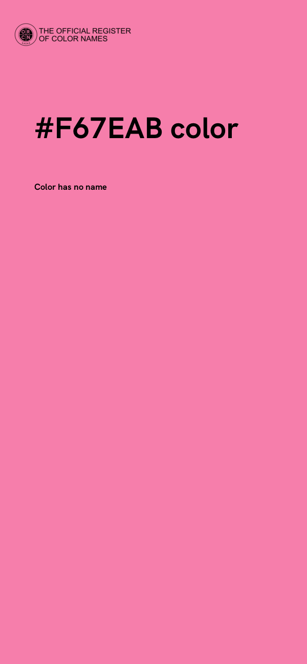#F67EAB color image