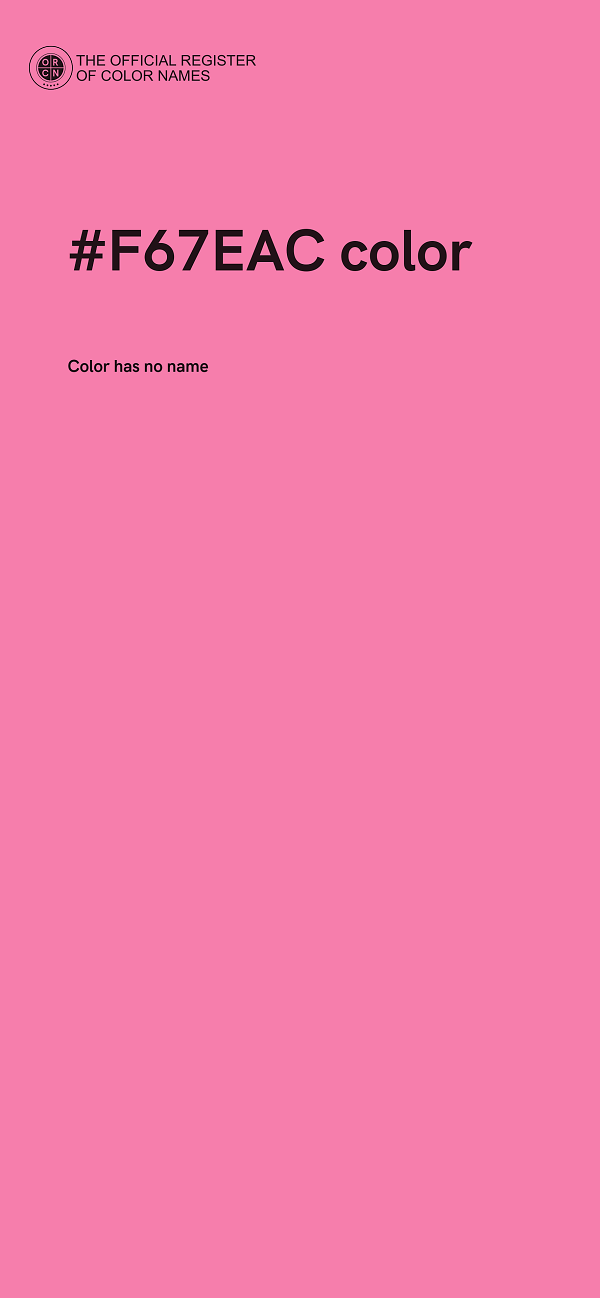 #F67EAC color image