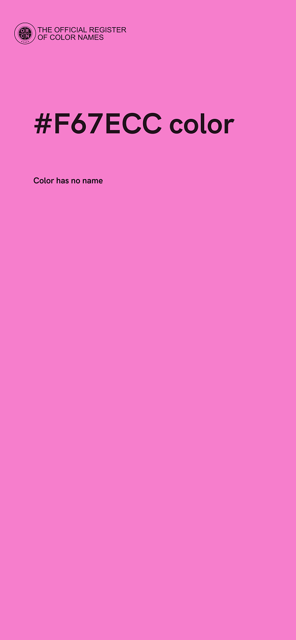 #F67ECC color image