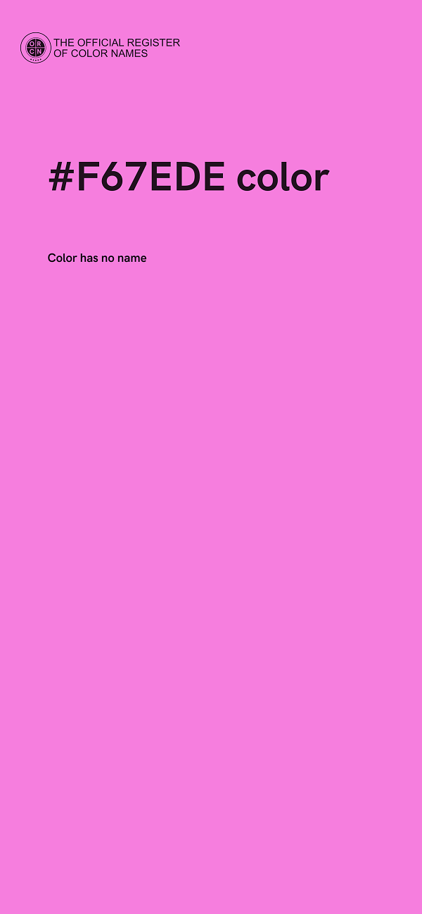 #F67EDE color image