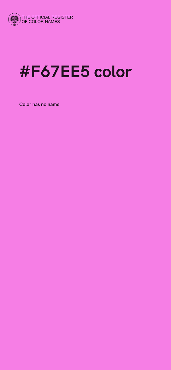 #F67EE5 color image