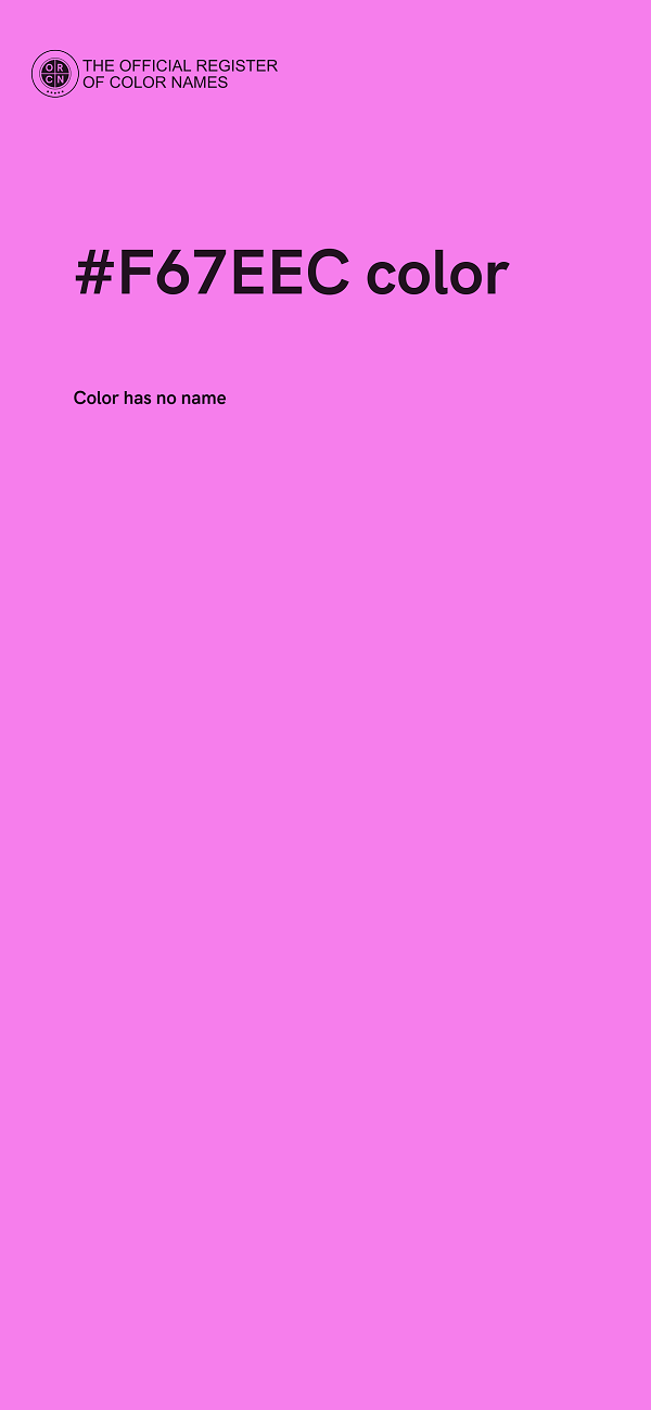 #F67EEC color image