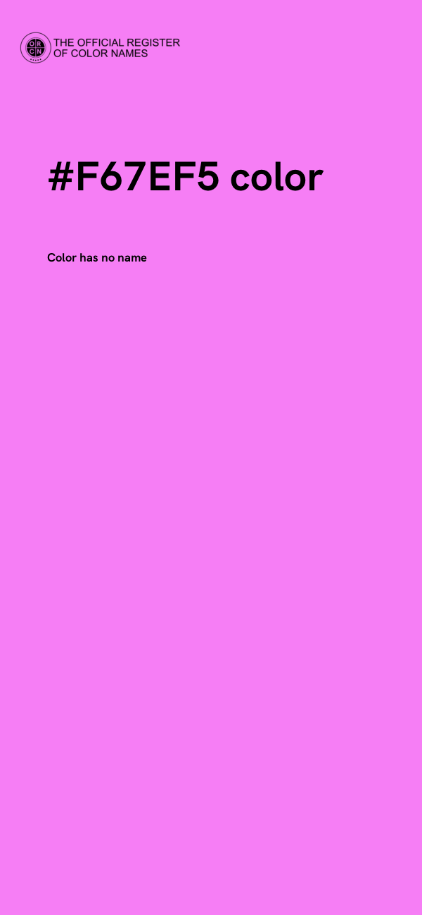 #F67EF5 color image