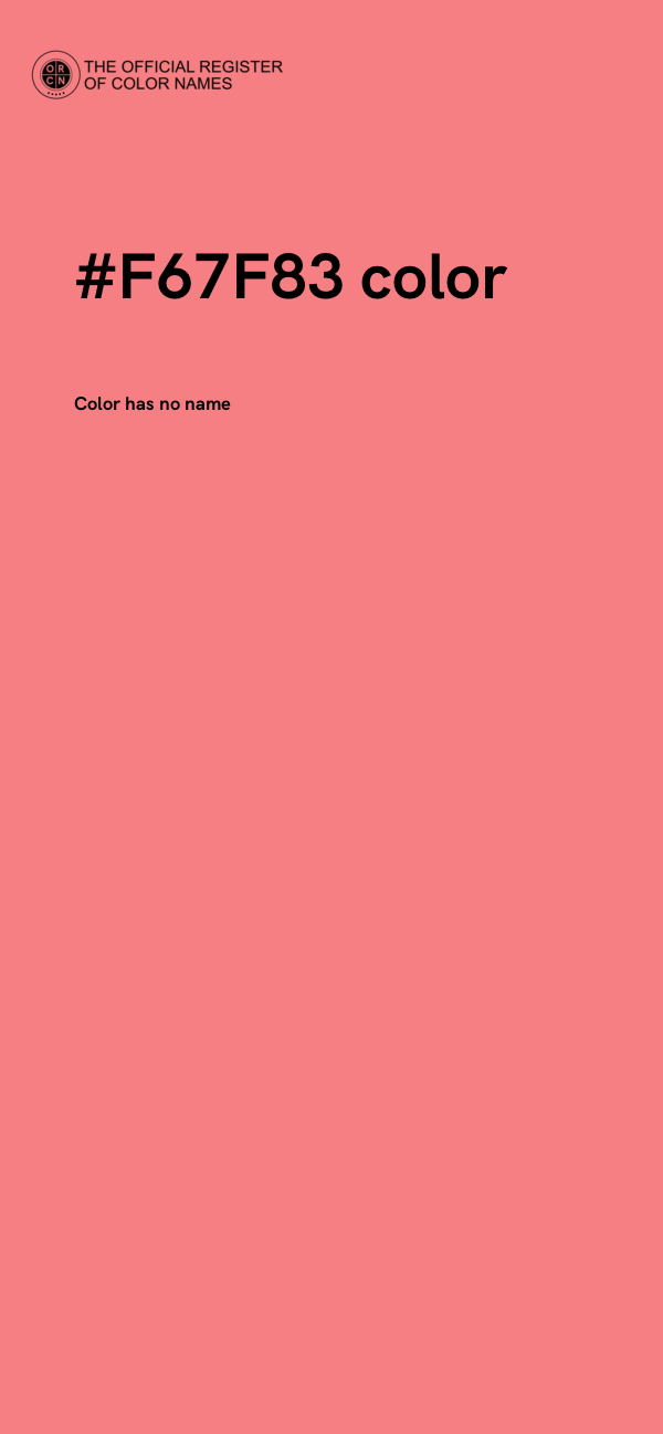 #F67F83 color image