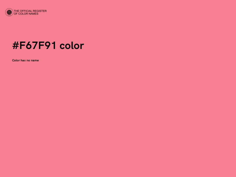 #F67F91 color image