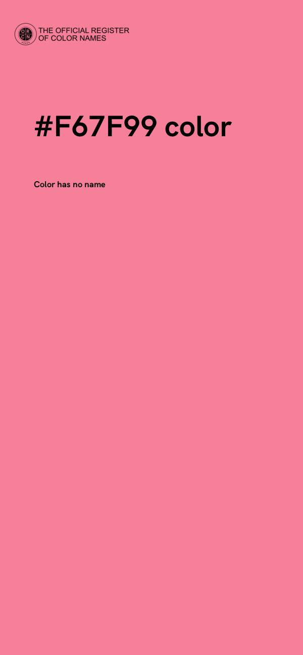 #F67F99 color image