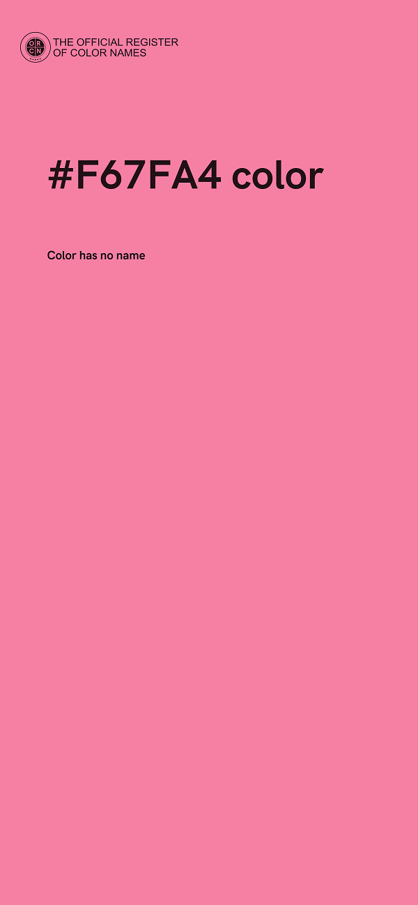 #F67FA4 color image