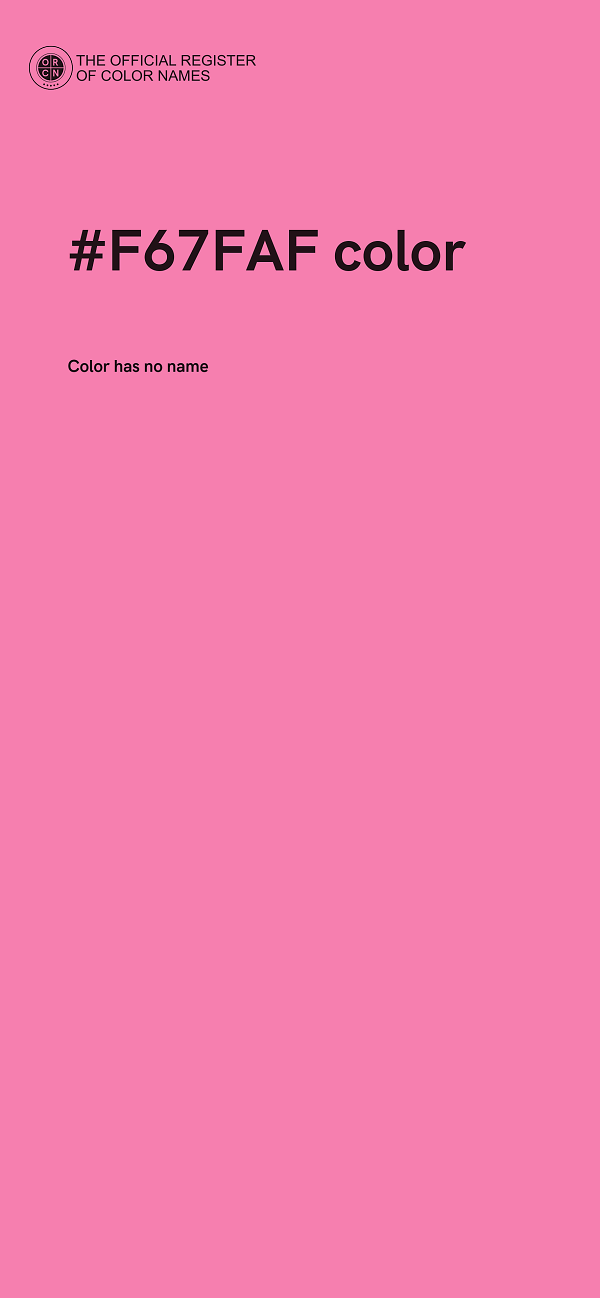 #F67FAF color image