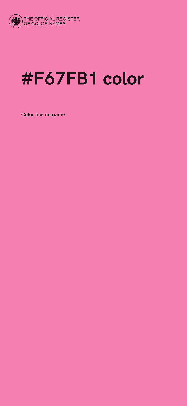 #F67FB1 color image