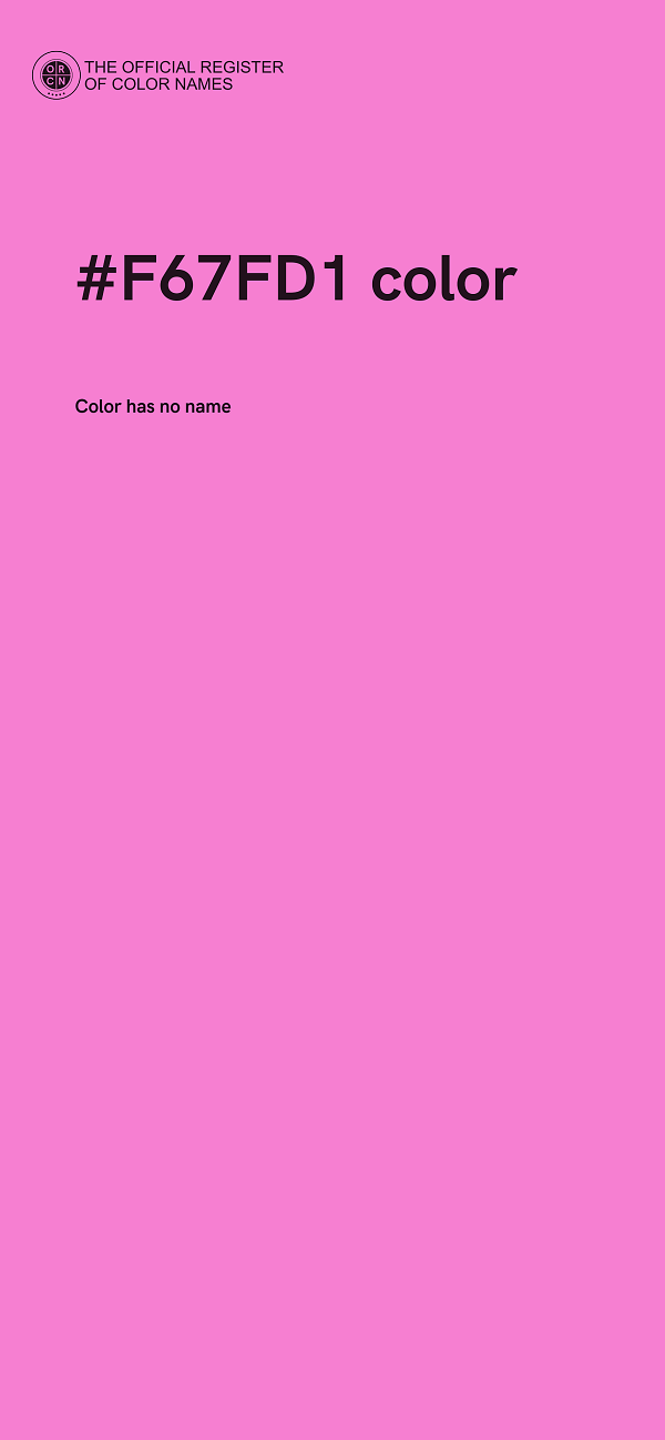 #F67FD1 color image