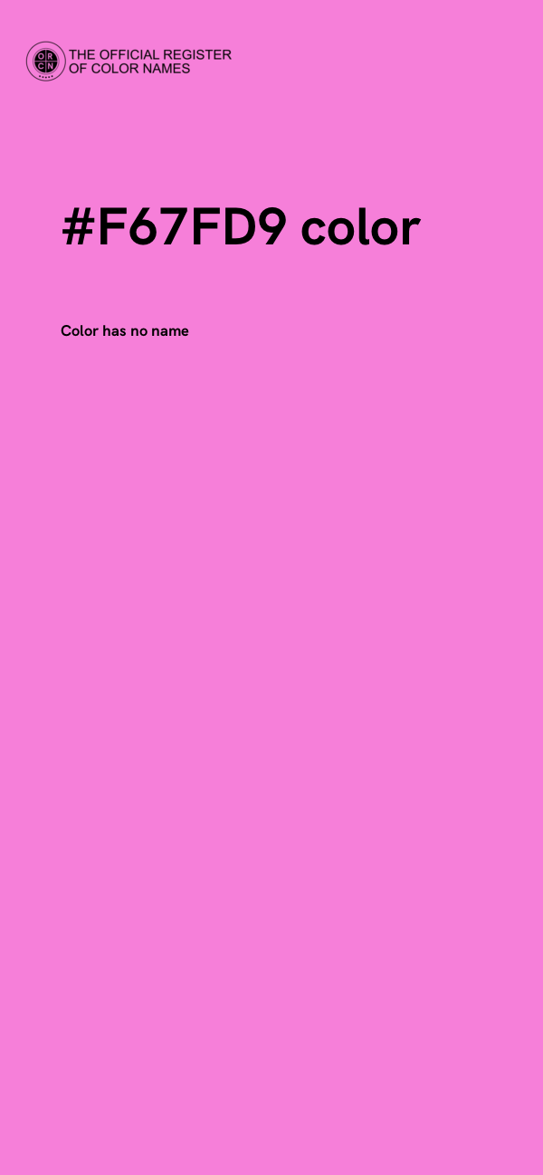 #F67FD9 color image