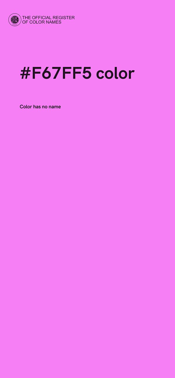#F67FF5 color image
