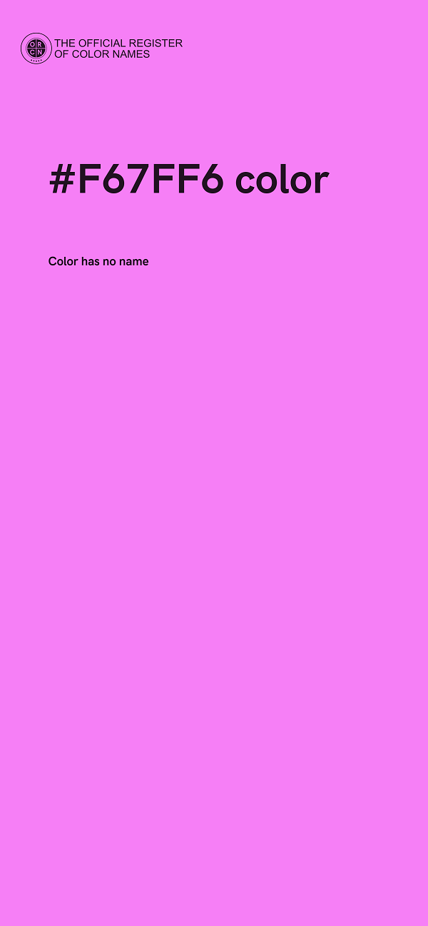 #F67FF6 color image