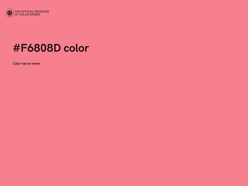 #F6808D color image