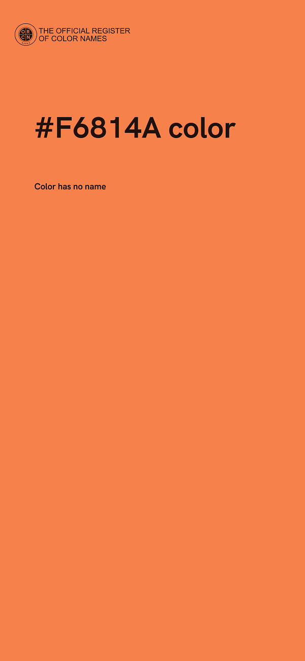 #F6814A color image