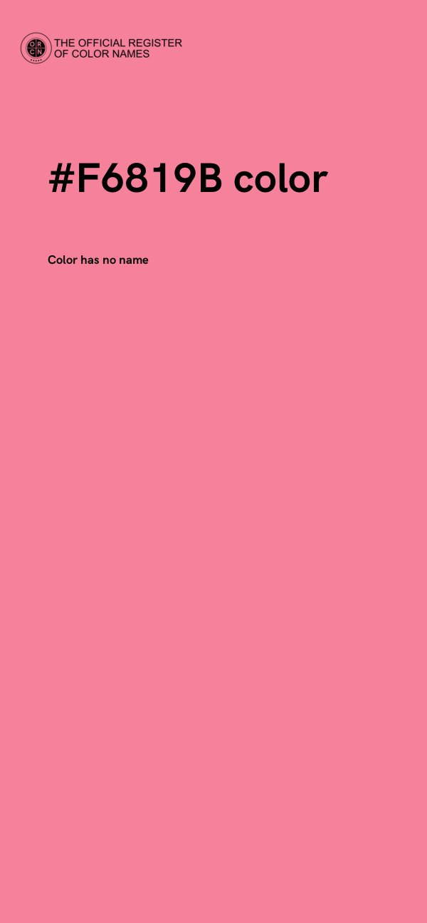 #F6819B color image