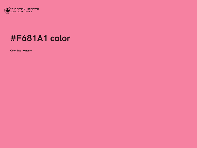 #F681A1 color image