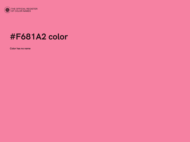 #F681A2 color image