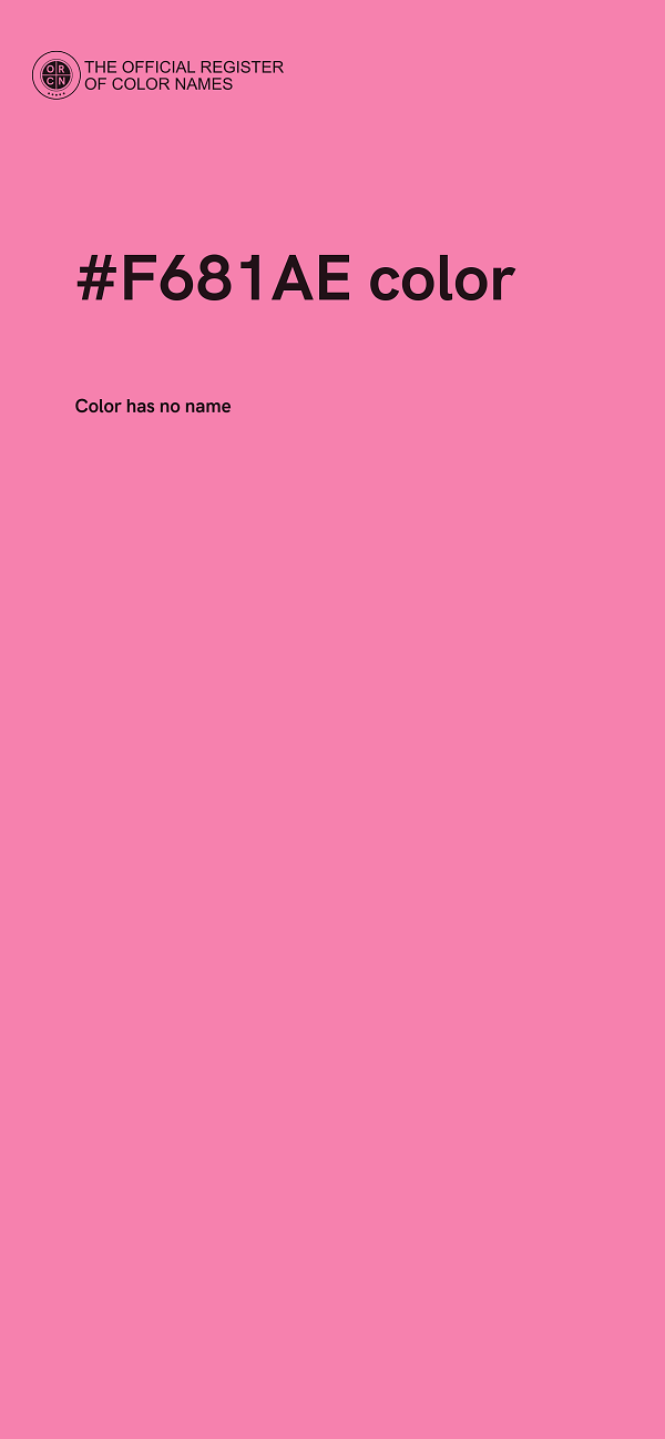 #F681AE color image