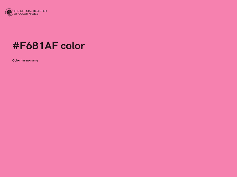#F681AF color image