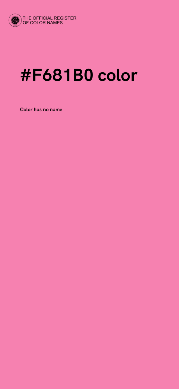 #F681B0 color image