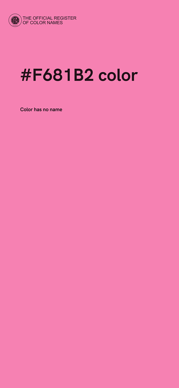 #F681B2 color image