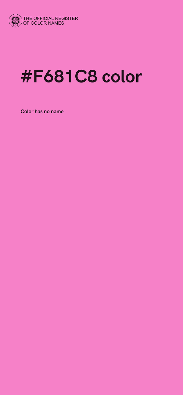 #F681C8 color image