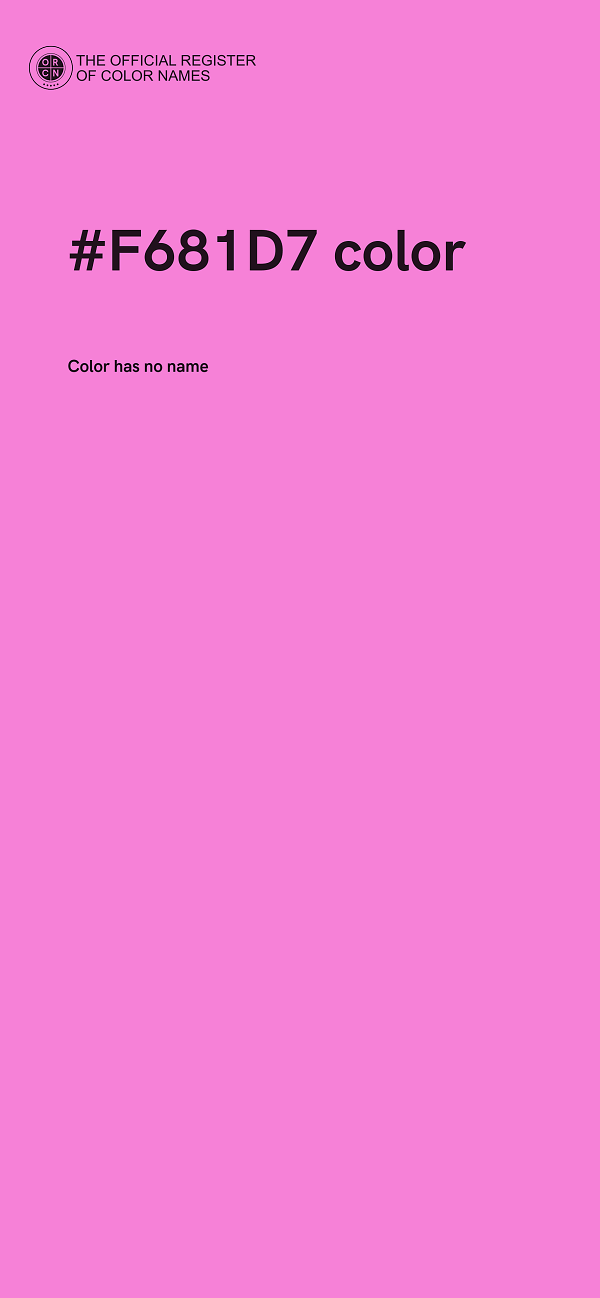 #F681D7 color image