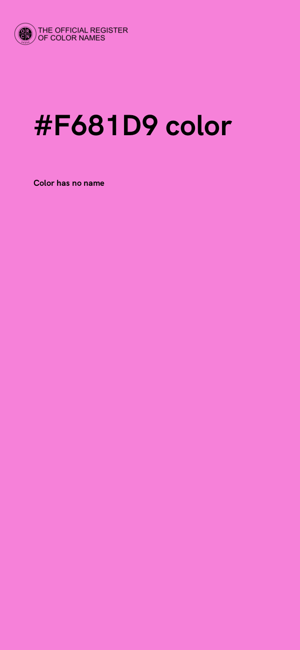 #F681D9 color image