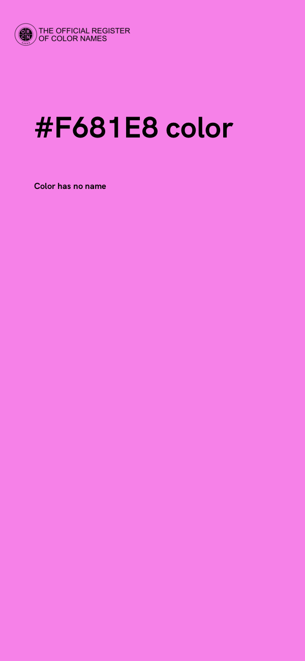 #F681E8 color image