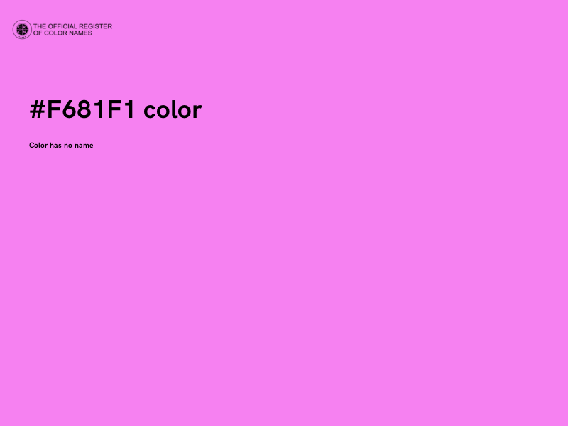 #F681F1 color image