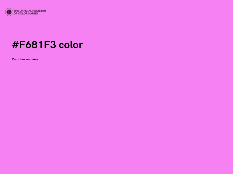 #F681F3 color image