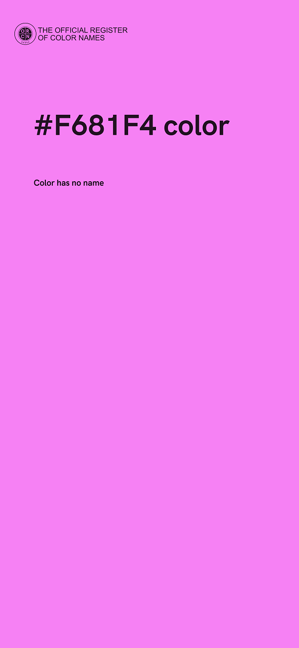 #F681F4 color image