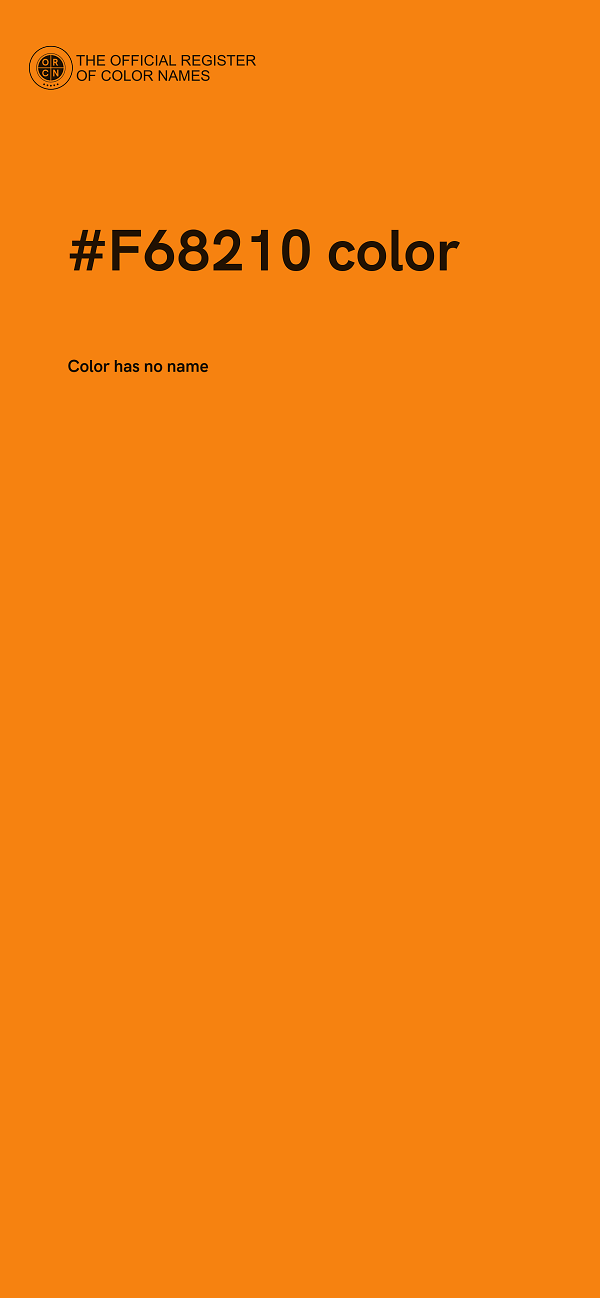 #F68210 color image