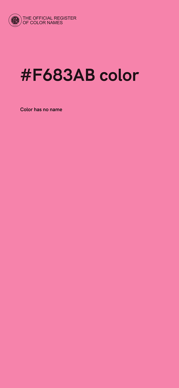 #F683AB color image