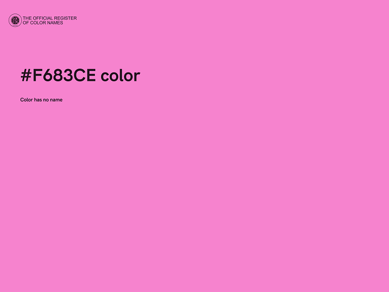 #F683CE color image