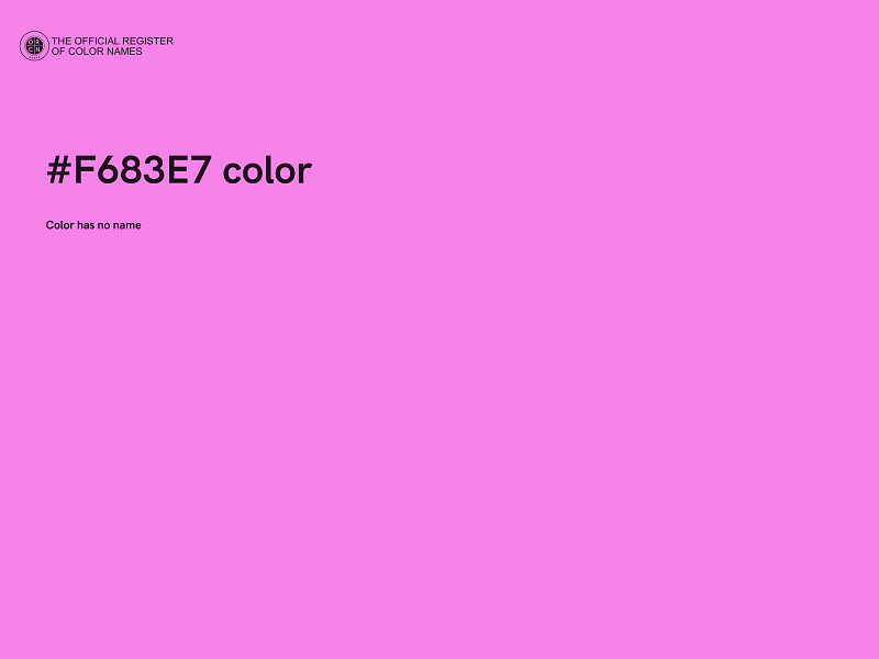 #F683E7 color image