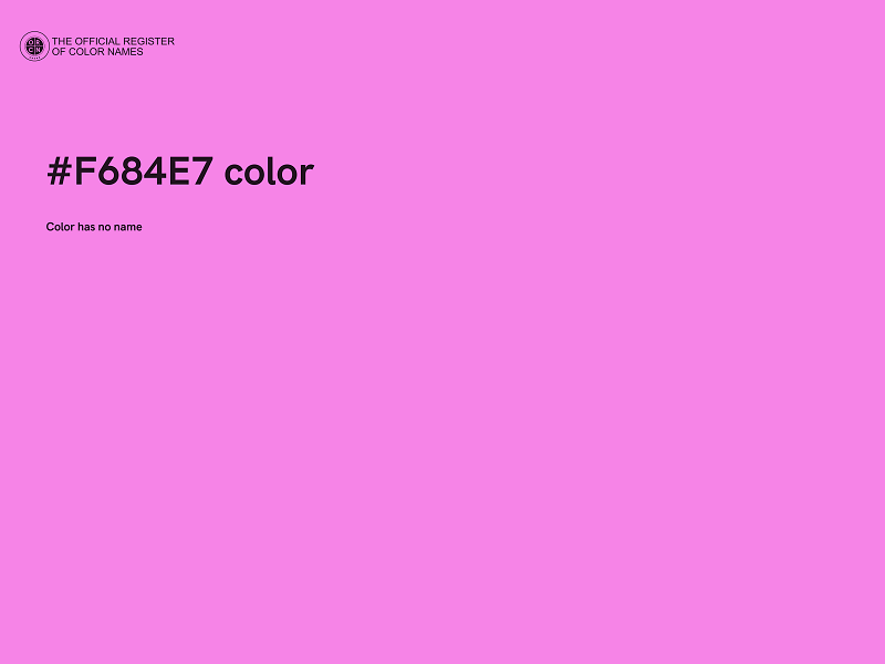 #F684E7 color image