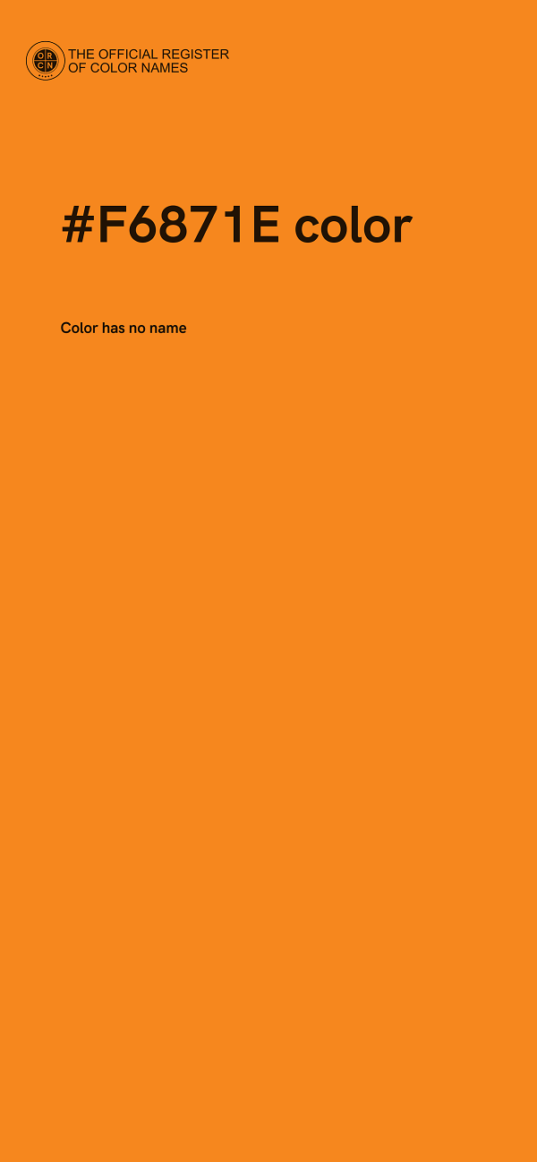 #F6871E color image
