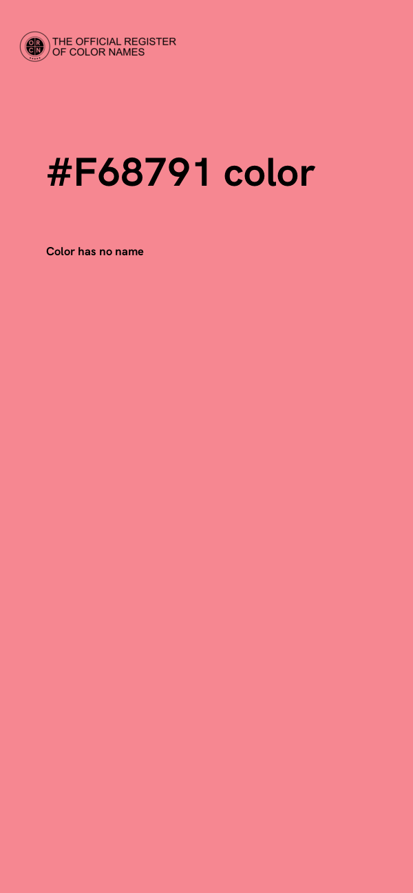 #F68791 color image