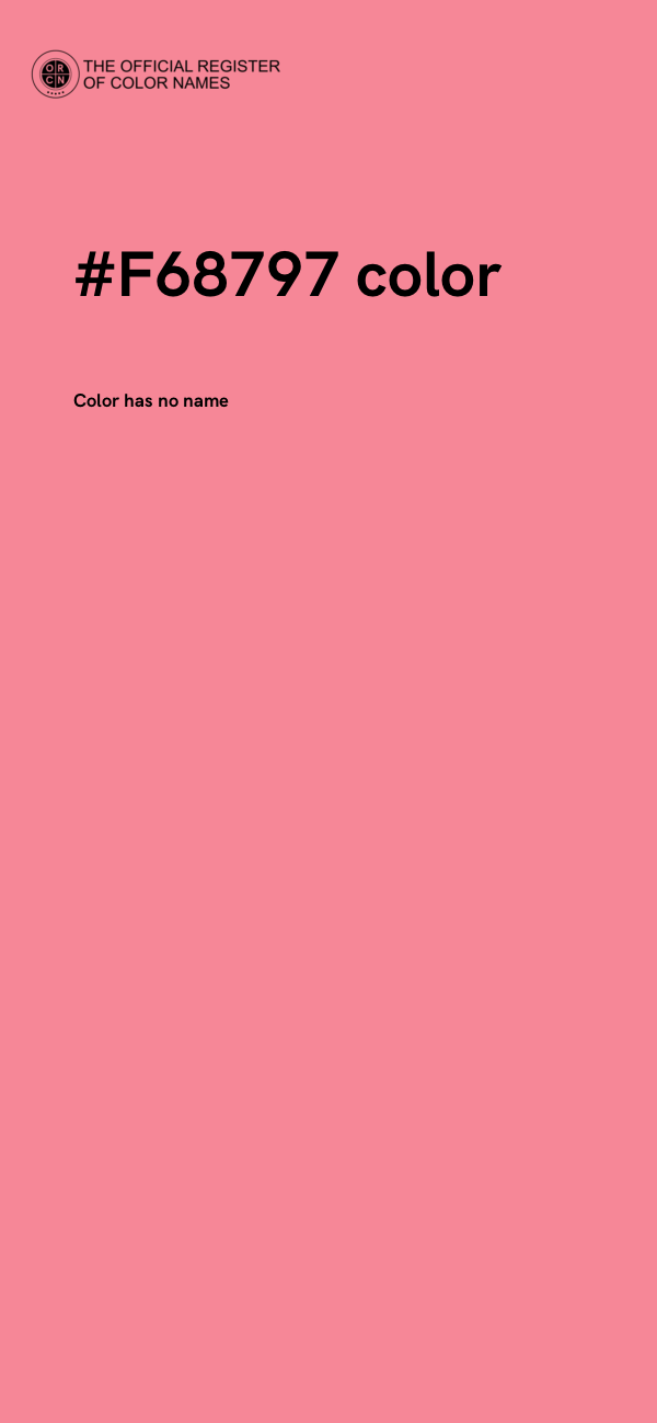 #F68797 color image
