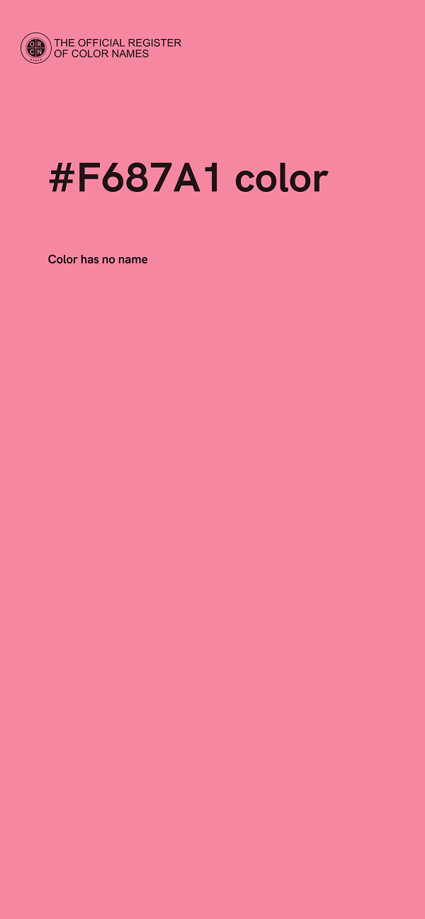 #F687A1 color image