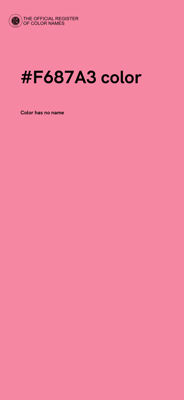 #F687A3 color image