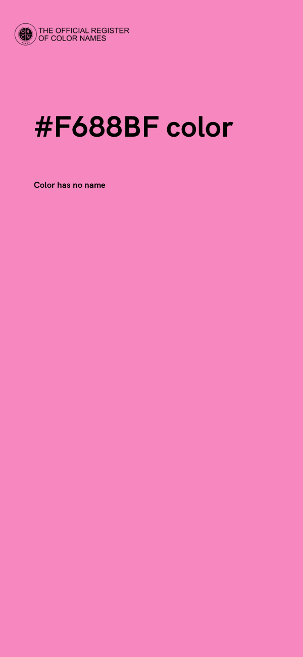 #F688BF color image