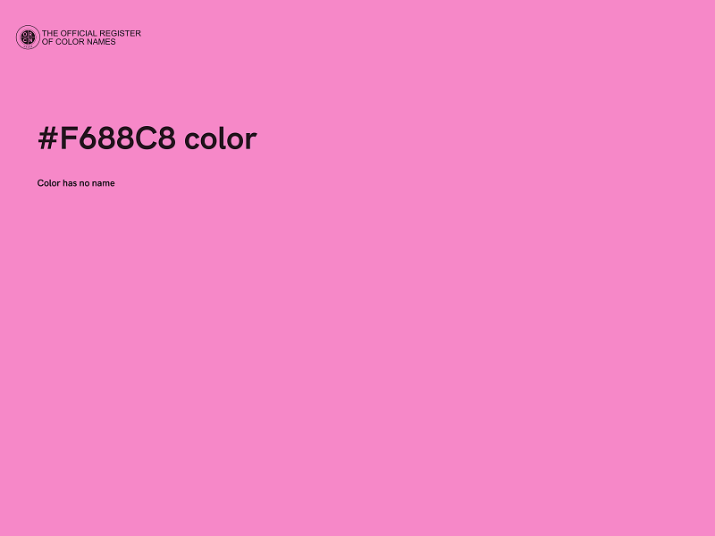 #F688C8 color image