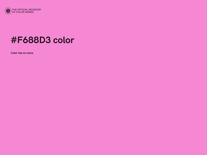 #F688D3 color image